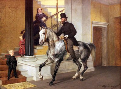 Portret van advocaat Ernst Lau door Carl Constantin Steffeck